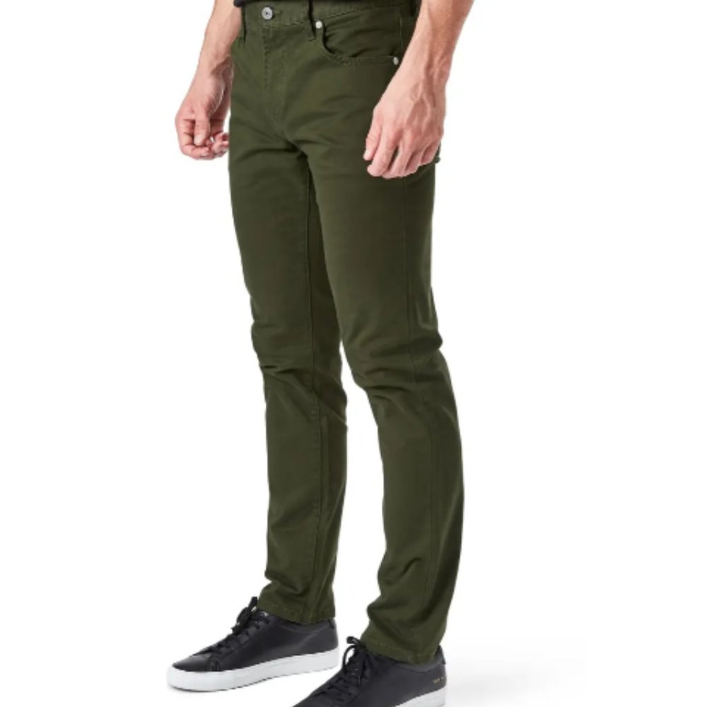 7 Diamonds Green Stretch Slim Fit 5 Pocket Denim